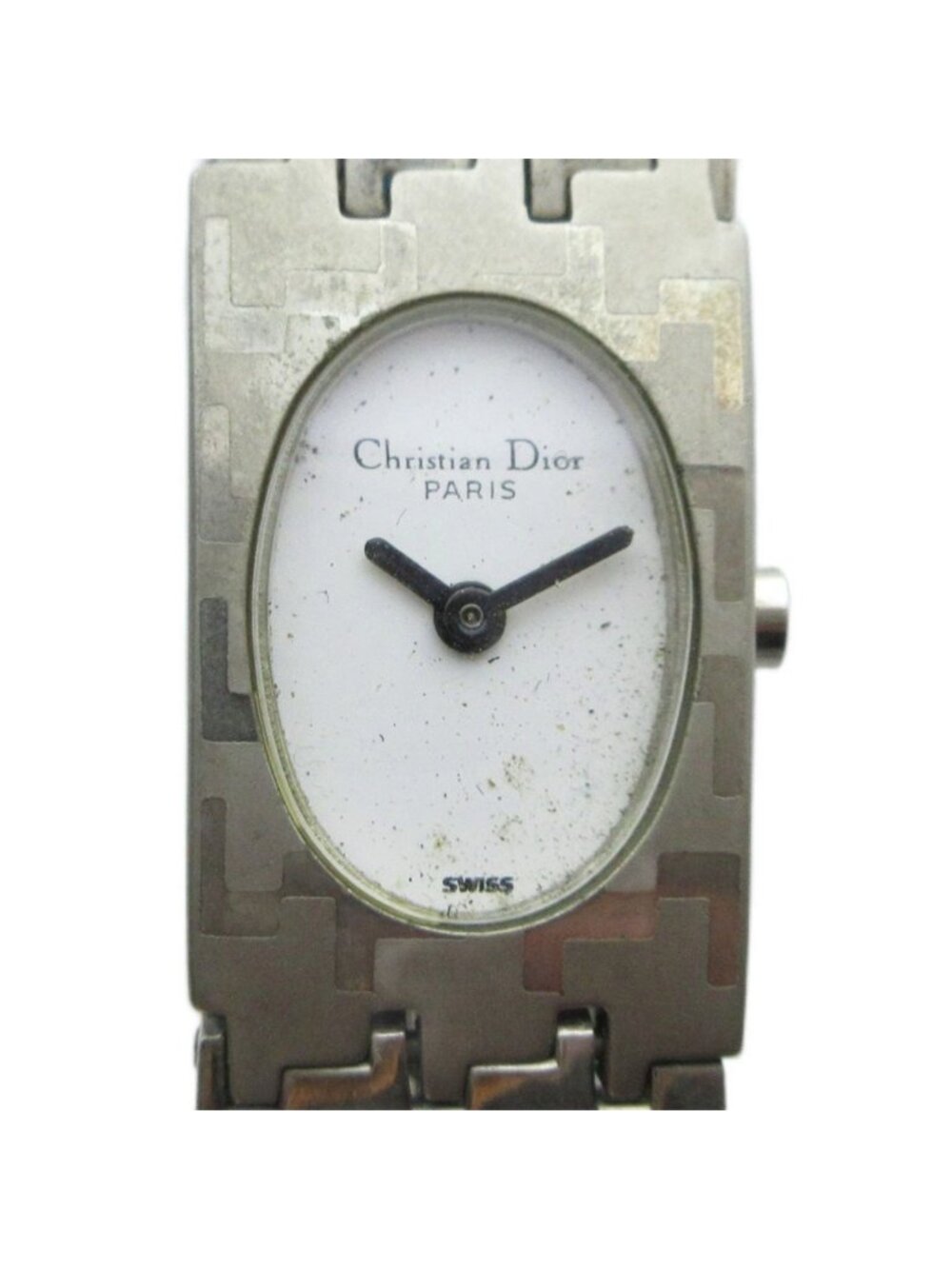 Dior Watch Quartz White Dial Logo Silver